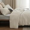 imageBedsure Duvet Cover Queen Size  Only Includes 1 Duvet Cover 90x90 Hotel Luxury Soft Double Brushed All Season Bedding for Kids amp Adults Zipper Closure Grey No Comforter No Pillow Shams03  Linen Only Duvet Cover