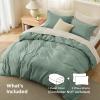 imageBedsure Duvet Cover Queen Size  Only Includes 1 Duvet Cover 90x90 Hotel Luxury Soft Double Brushed All Season Bedding for Kids amp Adults Zipper Closure Grey No Comforter No Pillow Shams04  Sage Green No Comforter
