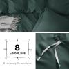 imageBedsure Duvet Cover Queen Size  Only Includes 1 Duvet Cover 90x90 Hotel Luxury Soft Double Brushed All Season Bedding for Kids amp Adults Zipper Closure Grey No Comforter No Pillow Shams04  Forest Green No Comforter
