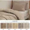 imageBedsure Duvet Cover Queen Size  Only Includes 1 Duvet Cover 90x90 Hotel Luxury Soft Double Brushed All Season Bedding for Kids amp Adults Zipper Closure Grey No Comforter No Pillow Shams09  Hazel No Comforter