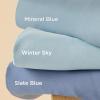 imageBedsure Duvet Cover Queen Size  Only Includes 1 Duvet Cover 90x90 Hotel Luxury Soft Double Brushed All Season Bedding for Kids amp Adults Zipper Closure Grey No Comforter No Pillow Shams06  Slate Blue No Comforter