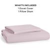 imageBedsure Duvet Cover Queen Size  Only Includes 1 Duvet Cover 90x90 Hotel Luxury Soft Double Brushed All Season Bedding for Kids amp Adults Zipper Closure Grey No Comforter No Pillow Shams08  Pink Mocha No Comforter