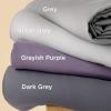imageBedsure Duvet Cover Queen Size  Only Includes 1 Duvet Cover 90x90 Hotel Luxury Soft Double Brushed All Season Bedding for Kids amp Adults Zipper Closure Grey No Comforter No Pillow Shams11  Grayish Purple No Comforter