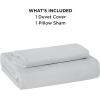 imageBedsure Duvet Cover Queen Size  Only Includes 1 Duvet Cover 90x90 Hotel Luxury Soft Double Brushed All Season Bedding for Kids amp Adults Zipper Closure Grey No Comforter No Pillow Shams05  Silver Grey No Comforter