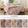 imageBedsure Duvet Cover Queen Size  Only Includes 1 Duvet Cover 90x90 Hotel Luxury Soft Double Brushed All Season Bedding for Kids amp Adults Zipper Closure Grey No Comforter No Pillow Shams08  Dusty Rose No Comforter