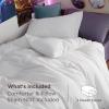 imageBedsure Duvet Cover Queen Size  Only Includes 1 Duvet Cover 90x90 Hotel Luxury Soft Double Brushed All Season Bedding for Kids amp Adults Zipper Closure Grey No Comforter No Pillow Shams01  White Only Duvet Cover