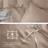 imageBedsure Duvet Cover Queen Size  Only Includes 1 Duvet Cover 90x90 Hotel Luxury Soft Double Brushed All Season Bedding for Kids amp Adults Zipper Closure Grey No Comforter No Pillow Shams09  Light Khaki No Comforter
