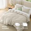 imageBedsure Duvet Cover Queen Size  Only Includes 1 Duvet Cover 90x90 Hotel Luxury Soft Double Brushed All Season Bedding for Kids amp Adults Zipper Closure Grey No Comforter No Pillow Shams03  Linen No Comforter