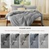 imageBedsure Duvet Cover Queen Size  Only Includes 1 Duvet Cover 90x90 Hotel Luxury Soft Double Brushed All Season Bedding for Kids amp Adults Zipper Closure Grey No Comforter No Pillow Shams05  Grey No Comforter