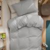 imageBedsure Duvet Cover Queen Size  Only Includes 1 Duvet Cover 90x90 Hotel Luxury Soft Double Brushed All Season Bedding for Kids amp Adults Zipper Closure Grey No Comforter No Pillow Shams05  Silver Grey No Comforter