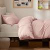 imageBedsure Duvet Cover Queen Size  Only Includes 1 Duvet Cover 90x90 Hotel Luxury Soft Double Brushed All Season Bedding for Kids amp Adults Zipper Closure Grey No Comforter No Pillow Shams08  Blush Pink No Comforter