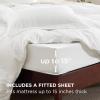 imageBedsure Duvet Cover Queen Size  Only Includes 1 Duvet Cover 90x90 Hotel Luxury Soft Double Brushed All Season Bedding for Kids amp Adults Zipper Closure Grey No Comforter No Pillow Shams01  White 6piece With Fitted Sheet