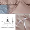imageBedsure Duvet Cover Queen Size  Only Includes 1 Duvet Cover 90x90 Hotel Luxury Soft Double Brushed All Season Bedding for Kids amp Adults Zipper Closure Grey No Comforter No Pillow Shams08  Dusty Rose No Comforter