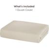 imageBedsure Duvet Cover Queen Size  Only Includes 1 Duvet Cover 90x90 Hotel Luxury Soft Double Brushed All Season Bedding for Kids amp Adults Zipper Closure Grey No Comforter No Pillow Shams03  Linen Only Duvet Cover