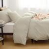 imageBedsure Duvet Cover Queen Size  Only Includes 1 Duvet Cover 90x90 Hotel Luxury Soft Double Brushed All Season Bedding for Kids amp Adults Zipper Closure Grey No Comforter No Pillow Shams03  Linen No Comforter