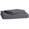 imageBedsure Duvet Cover Queen Size  Only Includes 1 Duvet Cover 90x90 Hotel Luxury Soft Double Brushed All Season Bedding for Kids amp Adults Zipper Closure Grey No Comforter No Pillow Shams00  Dark Grey No Comforter