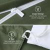 imageBedsure Duvet Cover Queen Size  Only Includes 1 Duvet Cover 90x90 Hotel Luxury Soft Double Brushed All Season Bedding for Kids amp Adults Zipper Closure Grey No Comforter No Pillow Shams02  Olive Green Only Duvet Cover