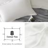 imageBedsure Duvet Cover Queen Size  Only Includes 1 Duvet Cover 90x90 Hotel Luxury Soft Double Brushed All Season Bedding for Kids amp Adults Zipper Closure Grey No Comforter No Pillow Shams02  Cream White No Comforter