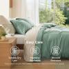 imageBedsure Duvet Cover Queen Size  Only Includes 1 Duvet Cover 90x90 Hotel Luxury Soft Double Brushed All Season Bedding for Kids amp Adults Zipper Closure Grey No Comforter No Pillow Shams04  Sage Green No Comforter