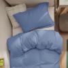 imageBedsure Duvet Cover Queen Size  Only Includes 1 Duvet Cover 90x90 Hotel Luxury Soft Double Brushed All Season Bedding for Kids amp Adults Zipper Closure Grey No Comforter No Pillow Shams06  Slate Blue No Comforter