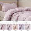 imageBedsure Duvet Cover Queen Size  Only Includes 1 Duvet Cover 90x90 Hotel Luxury Soft Double Brushed All Season Bedding for Kids amp Adults Zipper Closure Grey No Comforter No Pillow Shams08  Pink Mocha No Comforter