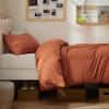 imageBedsure Duvet Cover Queen Size  Only Includes 1 Duvet Cover 90x90 Hotel Luxury Soft Double Brushed All Season Bedding for Kids amp Adults Zipper Closure Grey No Comforter No Pillow Shams09  Terracotta No Comforter