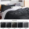 imageBedsure Duvet Cover Queen Size  Only Includes 1 Duvet Cover 90x90 Hotel Luxury Soft Double Brushed All Season Bedding for Kids amp Adults Zipper Closure Grey No Comforter No Pillow Shams07  Black No Comforter