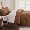 imageBedsure Duvet Cover Queen Size  Only Includes 1 Duvet Cover 90x90 Hotel Luxury Soft Double Brushed All Season Bedding for Kids amp Adults Zipper Closure Grey No Comforter No Pillow Shams09  Brown No Comforter