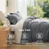 imageBedsure Duvet Cover Queen Size  Only Includes 1 Duvet Cover 90x90 Hotel Luxury Soft Double Brushed All Season Bedding for Kids amp Adults Zipper Closure Grey No Comforter No Pillow Shams00  Dark Grey No Comforter