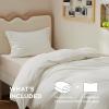 imageBedsure Duvet Cover Queen Size  Only Includes 1 Duvet Cover 90x90 Hotel Luxury Soft Double Brushed All Season Bedding for Kids amp Adults Zipper Closure Grey No Comforter No Pillow Shams02  Cream White No Comforter