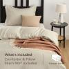 imageBedsure Duvet Cover Queen Size  Only Includes 1 Duvet Cover 90x90 Hotel Luxury Soft Double Brushed All Season Bedding for Kids amp Adults Zipper Closure Grey No Comforter No Pillow Shams03  Linen Only Duvet Cover
