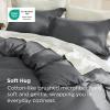imageBedsure Duvet Cover Queen Size  Only Includes 1 Duvet Cover 90x90 Hotel Luxury Soft Double Brushed All Season Bedding for Kids amp Adults Zipper Closure Grey No Comforter No Pillow Shams00  Dark Grey No Comforter