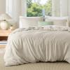 imageBedsure Duvet Cover Queen Size  Only Includes 1 Duvet Cover 90x90 Hotel Luxury Soft Double Brushed All Season Bedding for Kids amp Adults Zipper Closure Grey No Comforter No Pillow Shams03  Linen No Comforter