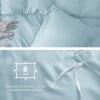 imageBedsure Duvet Cover Queen Size  Only Includes 1 Duvet Cover 90x90 Hotel Luxury Soft Double Brushed All Season Bedding for Kids amp Adults Zipper Closure Grey No Comforter No Pillow Shams06  Light Blue No Comforter