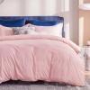 imageBedsure Duvet Cover Queen Size  Only Includes 1 Duvet Cover 90x90 Hotel Luxury Soft Double Brushed All Season Bedding for Kids amp Adults Zipper Closure Grey No Comforter No Pillow ShamsPink 2piece No Comforter