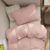 imageBedsure Duvet Cover Queen Size  Only Includes 1 Duvet Cover 90x90 Hotel Luxury Soft Double Brushed All Season Bedding for Kids amp Adults Zipper Closure Grey No Comforter No Pillow Shams08  Blush Pink No Comforter