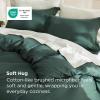 imageBedsure Duvet Cover Queen Size  Only Includes 1 Duvet Cover 90x90 Hotel Luxury Soft Double Brushed All Season Bedding for Kids amp Adults Zipper Closure Grey No Comforter No Pillow Shams04  Forest Green No Comforter