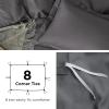 imageBedsure Duvet Cover Queen Size  Only Includes 1 Duvet Cover 90x90 Hotel Luxury Soft Double Brushed All Season Bedding for Kids amp Adults Zipper Closure Grey No Comforter No Pillow Shams00  Dark Grey No Comforter