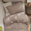 imageBedsure Duvet Cover Queen Size  Only Includes 1 Duvet Cover 90x90 Hotel Luxury Soft Double Brushed All Season Bedding for Kids amp Adults Zipper Closure Grey No Comforter No Pillow Shams09  Light Khaki No Comforter