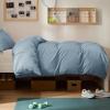 imageBedsure Duvet Cover Queen Size  Only Includes 1 Duvet Cover 90x90 Hotel Luxury Soft Double Brushed All Season Bedding for Kids amp Adults Zipper Closure Grey No Comforter No Pillow Shams06  Mineral Blue No Comforter