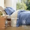 imageBedsure Duvet Cover Queen Size  Only Includes 1 Duvet Cover 90x90 Hotel Luxury Soft Double Brushed All Season Bedding for Kids amp Adults Zipper Closure Grey No Comforter No Pillow Shams06  Slate Blue No Comforter