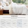 imageBedsure Duvet Cover Queen Size  Only Includes 1 Duvet Cover 90x90 Hotel Luxury Soft Double Brushed All Season Bedding for Kids amp Adults Zipper Closure Grey No Comforter No Pillow Shams01  White 6piece With Fitted Sheet