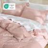 imageBedsure Duvet Cover Queen Size  Only Includes 1 Duvet Cover 90x90 Hotel Luxury Soft Double Brushed All Season Bedding for Kids amp Adults Zipper Closure Grey No Comforter No Pillow Shams08  Blush Pink No Comforter