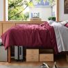imageBedsure Duvet Cover Queen Size  Only Includes 1 Duvet Cover 90x90 Hotel Luxury Soft Double Brushed All Season Bedding for Kids amp Adults Zipper Closure Grey No Comforter No Pillow Shams08  Red No Comforter