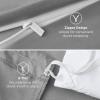 imageBedsure Duvet Cover Queen Size  Only Includes 1 Duvet Cover 90x90 Hotel Luxury Soft Double Brushed All Season Bedding for Kids amp Adults Zipper Closure Grey No Comforter No Pillow Shams05  Grey Only Duvet Cover
