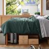 imageBedsure Duvet Cover Queen Size  Only Includes 1 Duvet Cover 90x90 Hotel Luxury Soft Double Brushed All Season Bedding for Kids amp Adults Zipper Closure Grey No Comforter No Pillow Shams04  Forest Green No Comforter