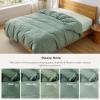 imageBedsure Duvet Cover Queen Size  Only Includes 1 Duvet Cover 90x90 Hotel Luxury Soft Double Brushed All Season Bedding for Kids amp Adults Zipper Closure Grey No Comforter No Pillow Shams04  Sage Green Only Duvet Cover