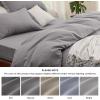 imageBedsure Duvet Cover Queen Size  Only Includes 1 Duvet Cover 90x90 Hotel Luxury Soft Double Brushed All Season Bedding for Kids amp Adults Zipper Closure Grey No Comforter No Pillow Shams05  Grey With Fitted Sheet