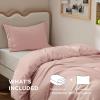 imageBedsure Duvet Cover Queen Size  Only Includes 1 Duvet Cover 90x90 Hotel Luxury Soft Double Brushed All Season Bedding for Kids amp Adults Zipper Closure Grey No Comforter No Pillow Shams08  Blush Pink No Comforter