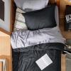 imageBedsure Duvet Cover Queen Size  Only Includes 1 Duvet Cover 90x90 Hotel Luxury Soft Double Brushed All Season Bedding for Kids amp Adults Zipper Closure Grey No Comforter No Pillow Shams07  Black No Comforter
